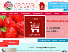 Tablet Screenshot of croma.com.br